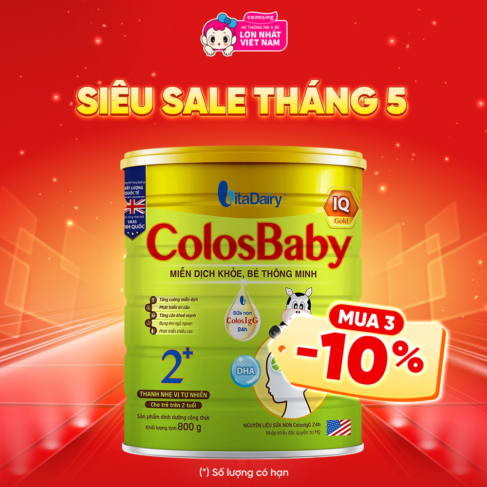 Sữa Colosbaby IQ Gold 2+ 800g (từ 2 tuổi)