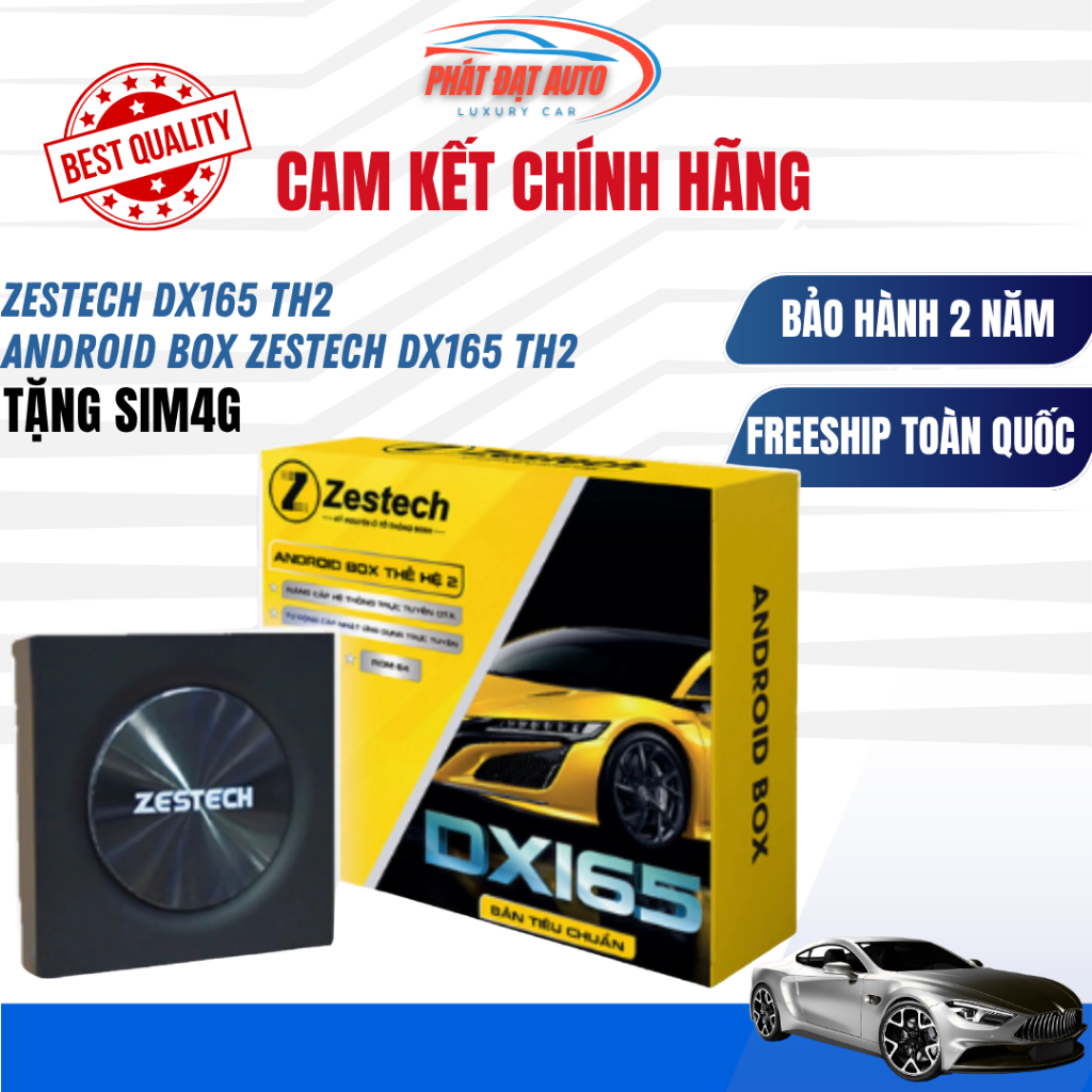 ANDROID BOX ZESTECH DX165 TH2 tặng SIM 4G Ra lệnh giọng nói  Hàng chính hãng, chất lượng cao