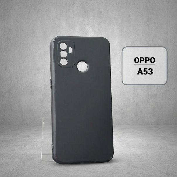 Ốp lưng Oppo A53 trơn màu đen | Ốp điện thoại Oppo dẻo bảo vệ camera đt toàn diện