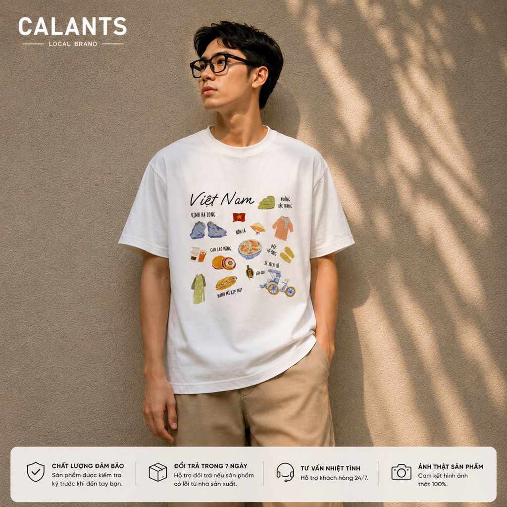 T-Shirt [VIETNAM GRAPHIC TEE] CALANTS BRAND áo thun nam nữ