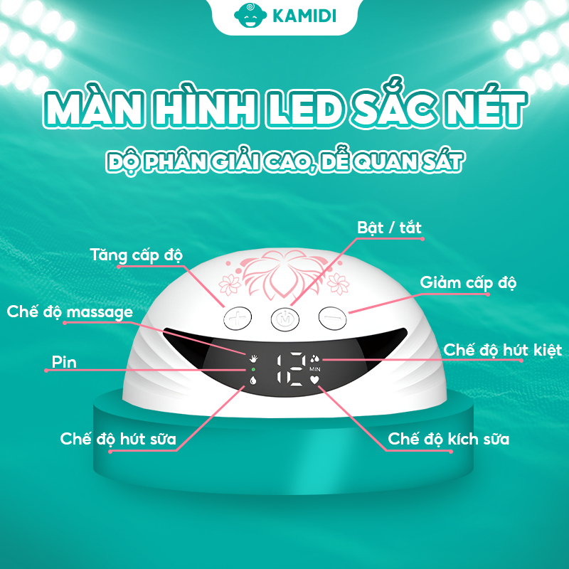 Máy Hút Sữa Không Dây Rảnh Tay Kamidi Smart
