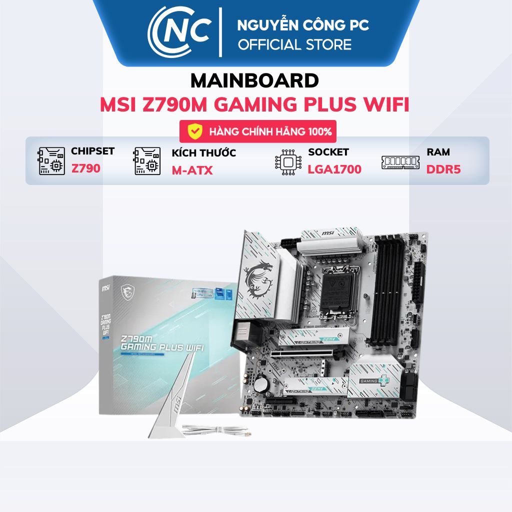 Mainboard MSI Z790M GAMING PLUS WIFI - BH 36 tháng