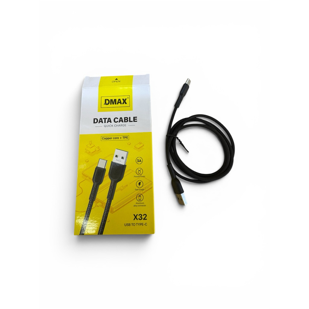 Cáp sạc nhanh Dmax X32 USB to Type-C. Chống đứt