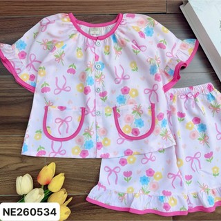 SALE NE260534 Bộ tole đùi Bé 10kg-37kg tay ngắn quần ngắn với chất liệu tole lanh loại 1 mềm mát. MinMin Baby