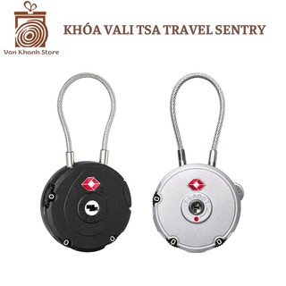 (Hỏa tốc HCM)Khóa Vali Cáp Thép TSA Travel Sentry Chống Trộm Cao Cấp – Khóa Số 3 Mã Bảo Mật