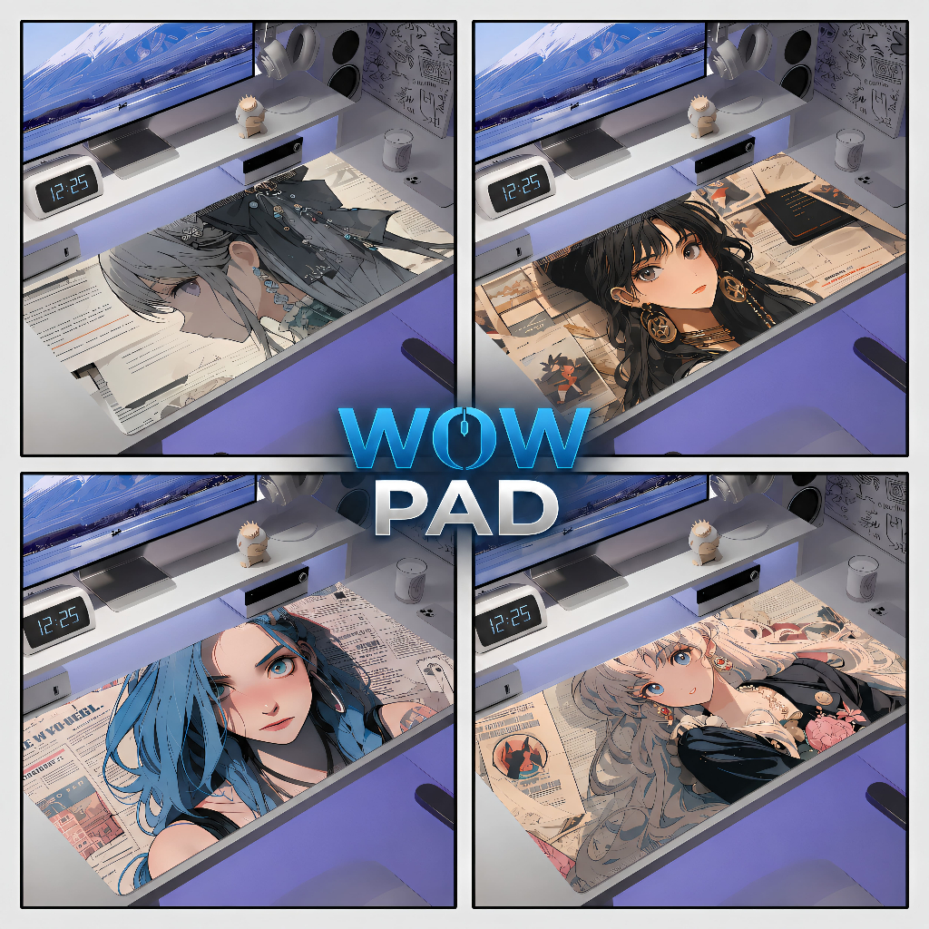 Lót chuột Jinx, thủy thủ mặt trăng anime cỡ lớn DESK MAT 90x40|80x30|70x30cm dày 3mm-bo viền