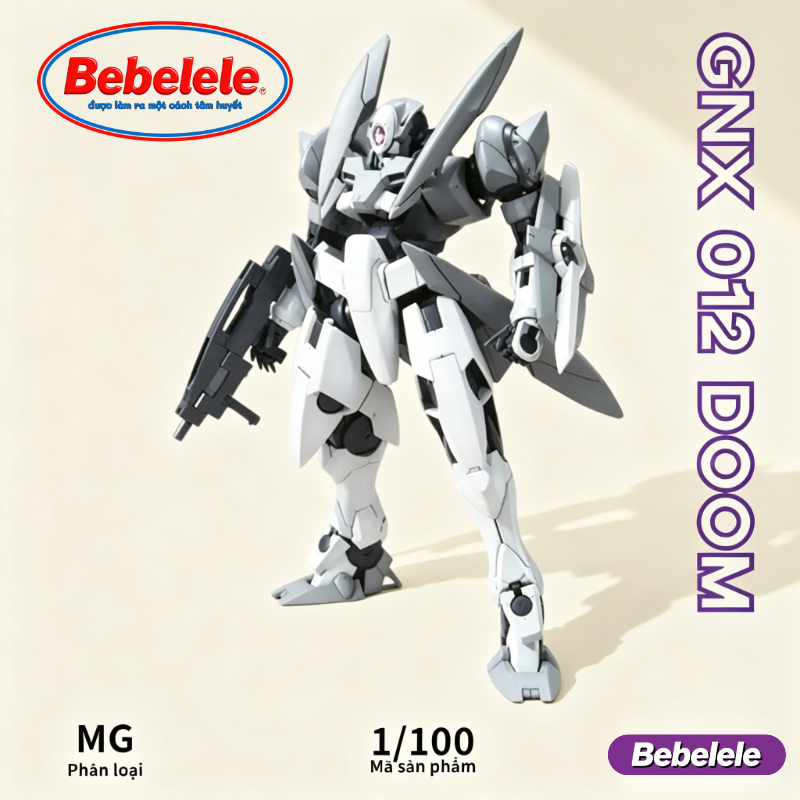 Giao hàng nhanh Bộ mô hình Gundam GNX Doom Type 012 – Tỷ lệ 1/100 MG với Lò phản ứng năng lượng mặt 