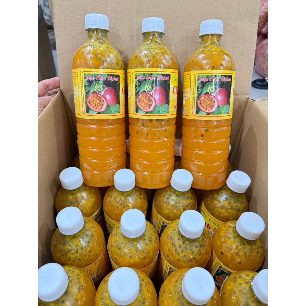 Nước cốt CHANH DÂY Đà Lạt loại 1, đậm đặc chai 1Lit
