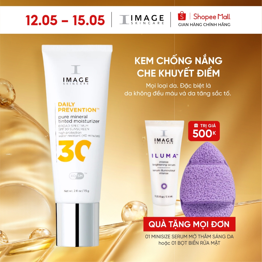 Kem chống nắng image skincare che khuyết điểm IMAGE DAILY PREVENTION Pure Mineral Tinted Moisturizer