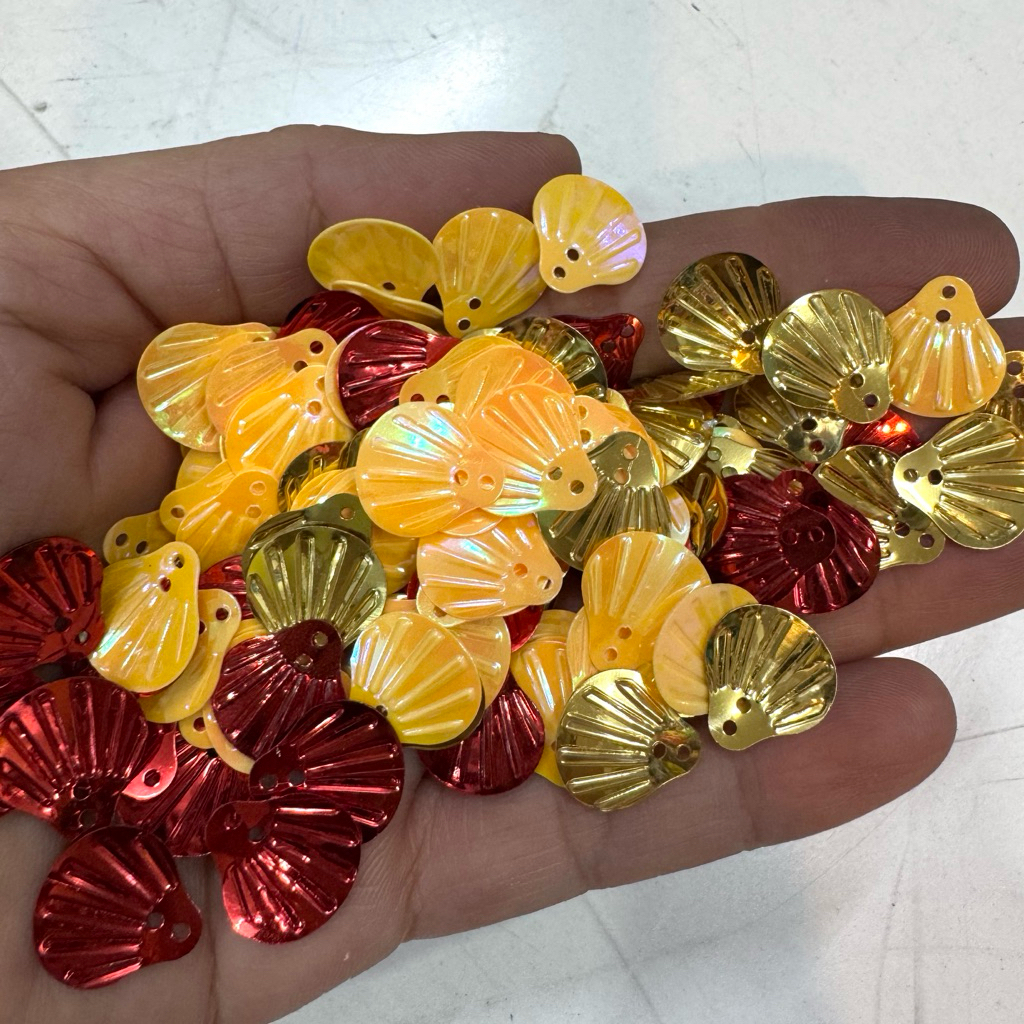 100G Hạt Nhựa Kim Sa (Vỏ Sò nhỏ 15mm (1,5cm) Trang Trí DIY Thủ Công