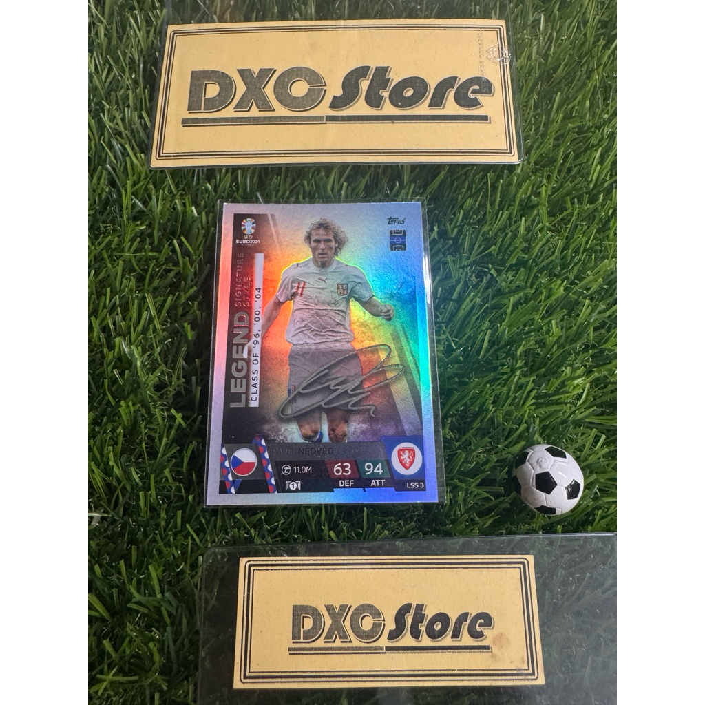 [ CHÍNH HÃNG ] - LEGEND - SIGNATURE STYLE - TOPPS MATCH ATTAX EURO 2024 - PAVEL NEDVED (CZECHIA)