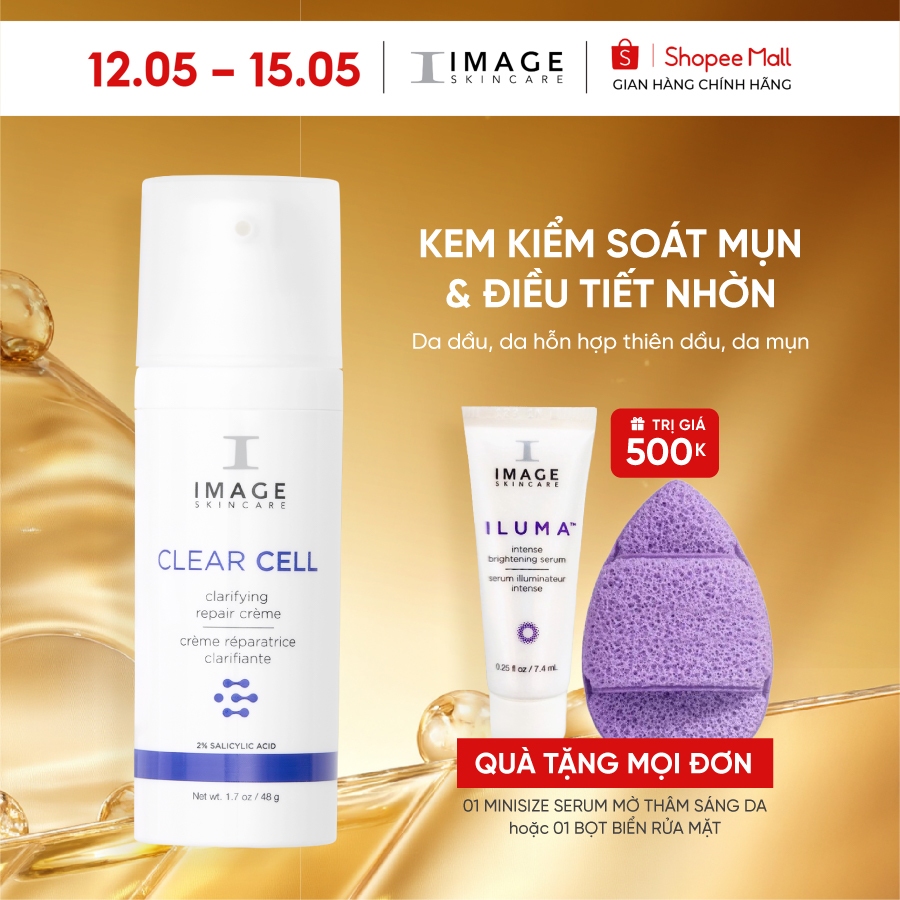 Kem dưỡng image giảm mụn, kiểm soát nhờn cho da dầu mụn IMAGE Skincare CLEAR CELL Clarifying Repair 