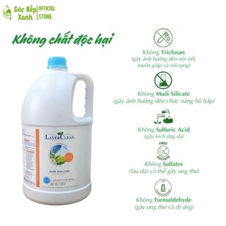 Nước rửa chén bát hữu cơ Layer Clean hương quế 5l, Góc Bếp Xanh - LayerClean