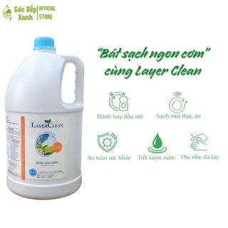 Nước rửa chén bát hữu cơ Layer Clean hương quế 5l, Góc Bếp Xanh - LayerClean