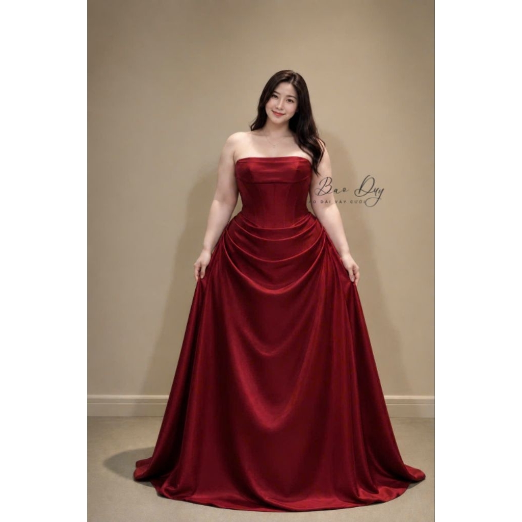 Váy cưới bigsize corset siêu eo nhỏ