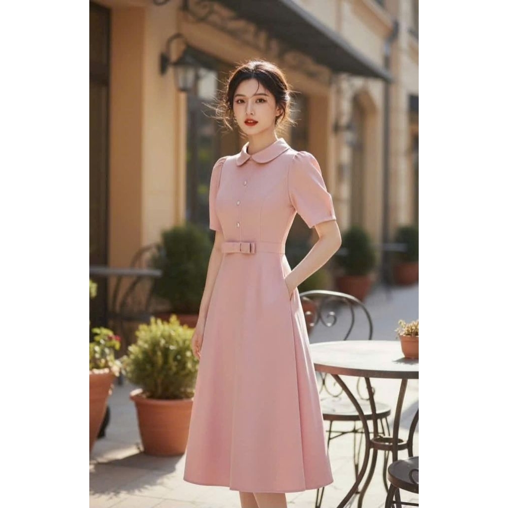 Đầm đi tiệc đủ size dáng xòe có túi