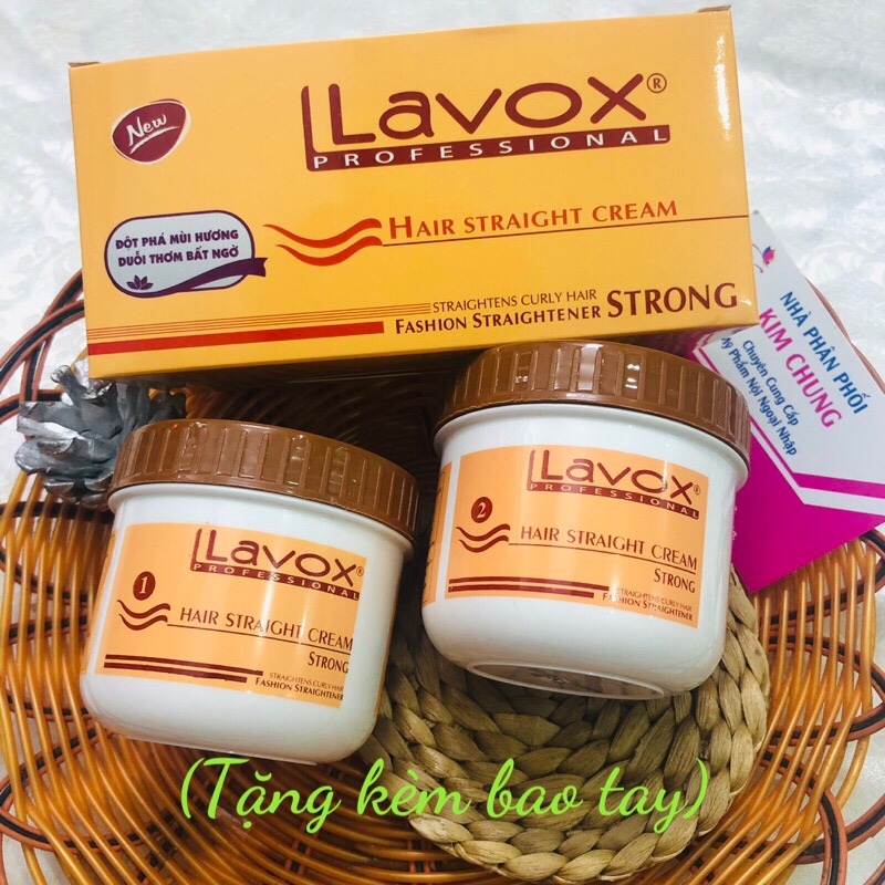 [Hủ 150+150ml] Kem duỗi thẳng tóc Lavox (Duỗi Cam)