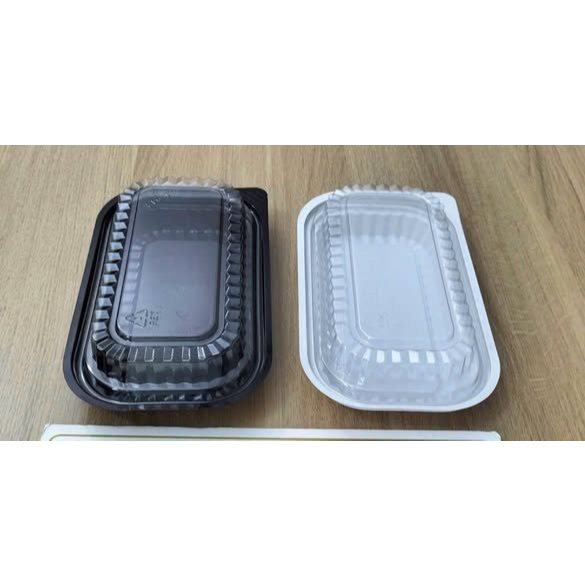SET 100 HỘP NHỰA PET HT17 ĐẾ TRẮNG/ ĐEN