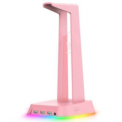 Giá Đỡ Tai Nghe Onikuma St2/ Chân Đế – Đèn Rgb Tích Hợp 3 Cổng Usb + Jack 3.5mm – Hỗ Trợ Sạc Pin