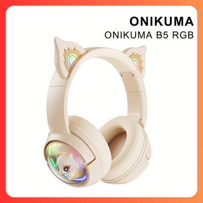 TAI NGHE ONIKUMA B5 RGB – Tai Nghe Chơi Game Không Dây Bluetooth Tai Mèo Đầy Sức Hút