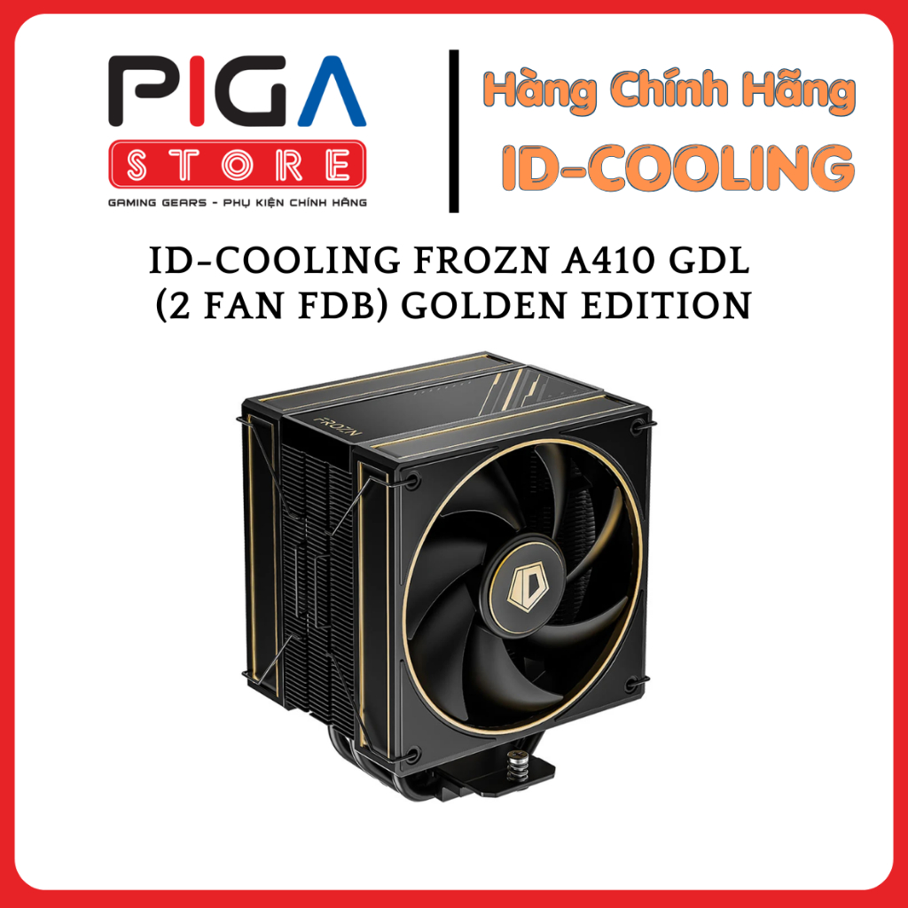 BỘ TẢN NHIỆT KHÍ CPU ID-COOLING FROZN A410 GDL (2 fan FDB) Golden Edition