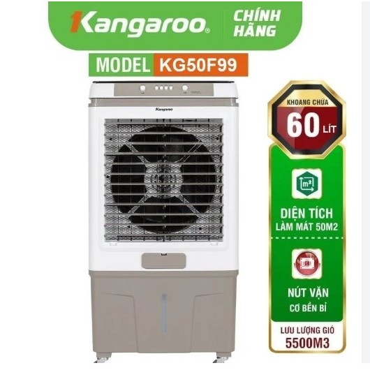 Quạt điều hoà Kangaroo KG50F99 165W Hàng Trưng Mẫu Đẹp 99% Làm mát cho phòng từ 30 - 50m2.
