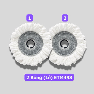 Bông Lau Nhà Thay Thế ETM451 - Dùng Cho Bộ Lau Nhà ETM498, ETM498MIT, HPP345 (Sợi Microfiber)