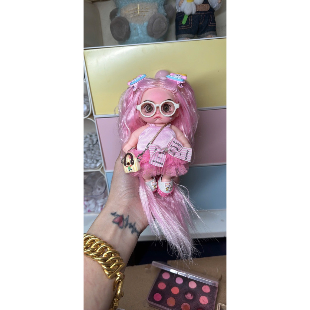Búp Bê 5Inch Makeup Handmade Tóc Pastel Siêu Xinh - Reborn Doll Cao Cấp Doll Store-bupbemakeup- bupb