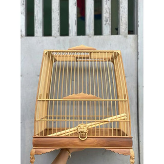 Hổ Phù Tre Treo Lồng Chim Khuyên – Hàng Thủ Công, Đẹp Độc Lạ - Chạm Khắc Đẹp, Phụ Kiện Chim Cảnh