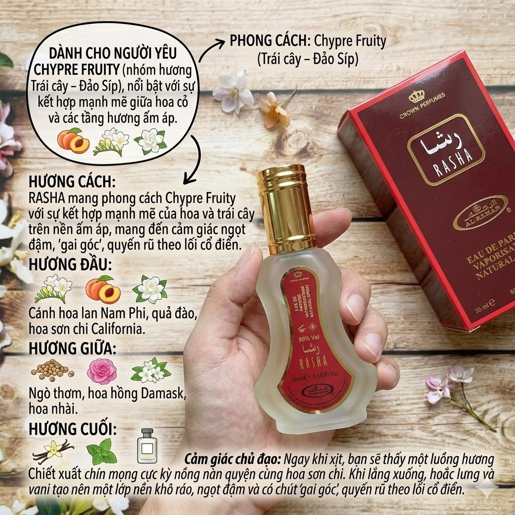 Nước hoa Dubai Rasha Rehab (UAE perfume)