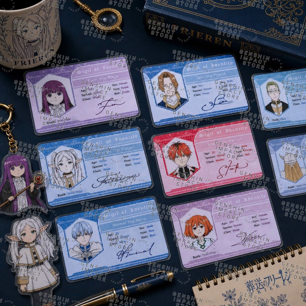 Ảnh danh thiếp ID card anime FRIEREN - Pháp Sư Tiễn Táng