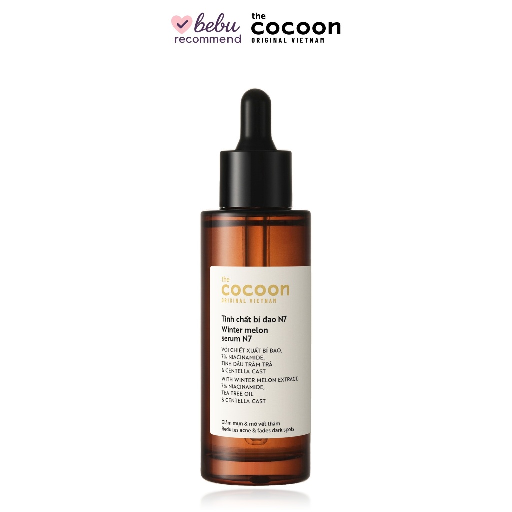[BEBU] Tinh Chất Bí Đao N7 Cocoon 70ml Cocoon Serum Dưỡng Sáng Da Mờ Thâm Hỗ Trợ Giảm Mụn
