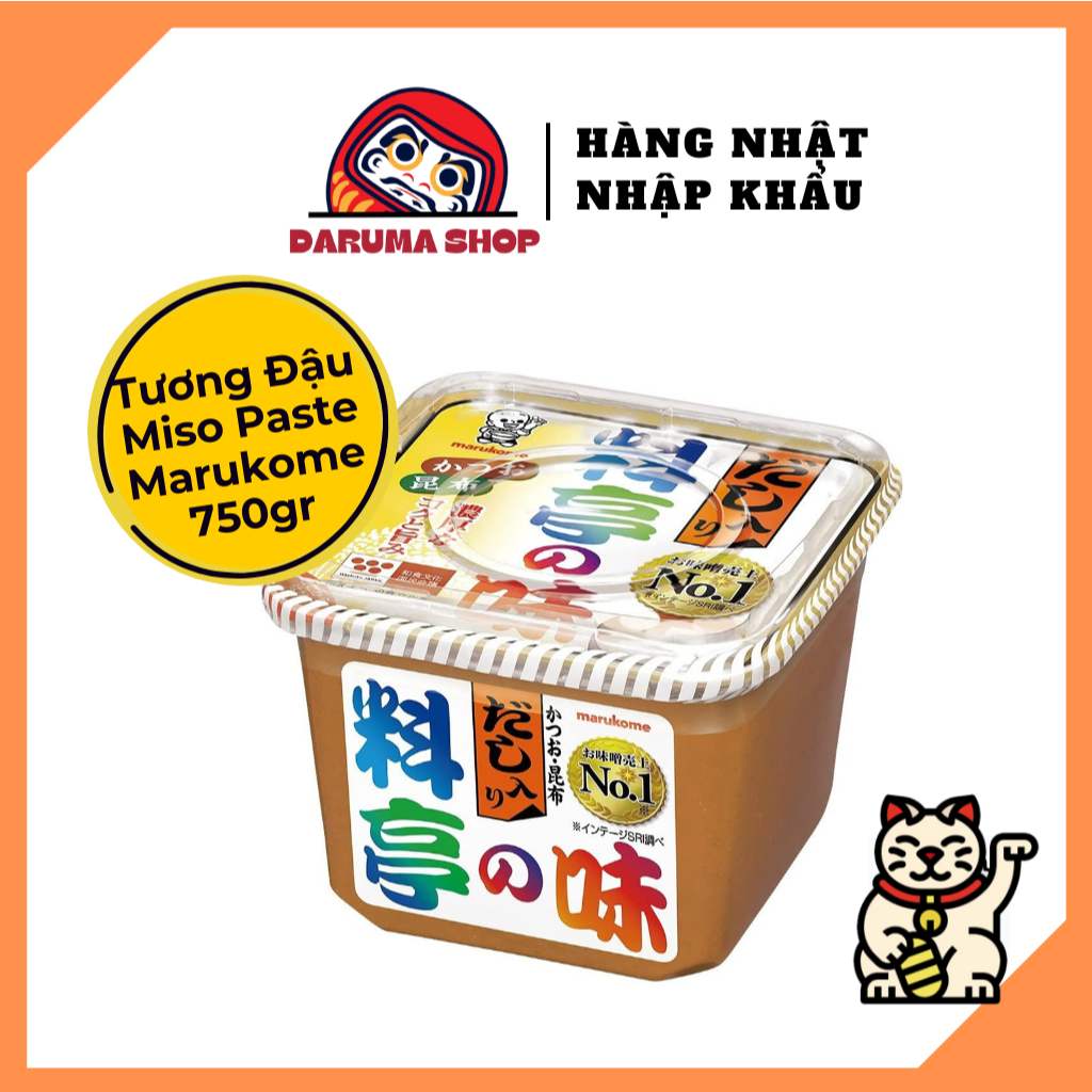 Tương đậu Marukome nhập khẩu Nhật Bản/ Miso Dashi Paste Marukome/hương vị đậm đà từ cá ngừ và tảo bẹ
