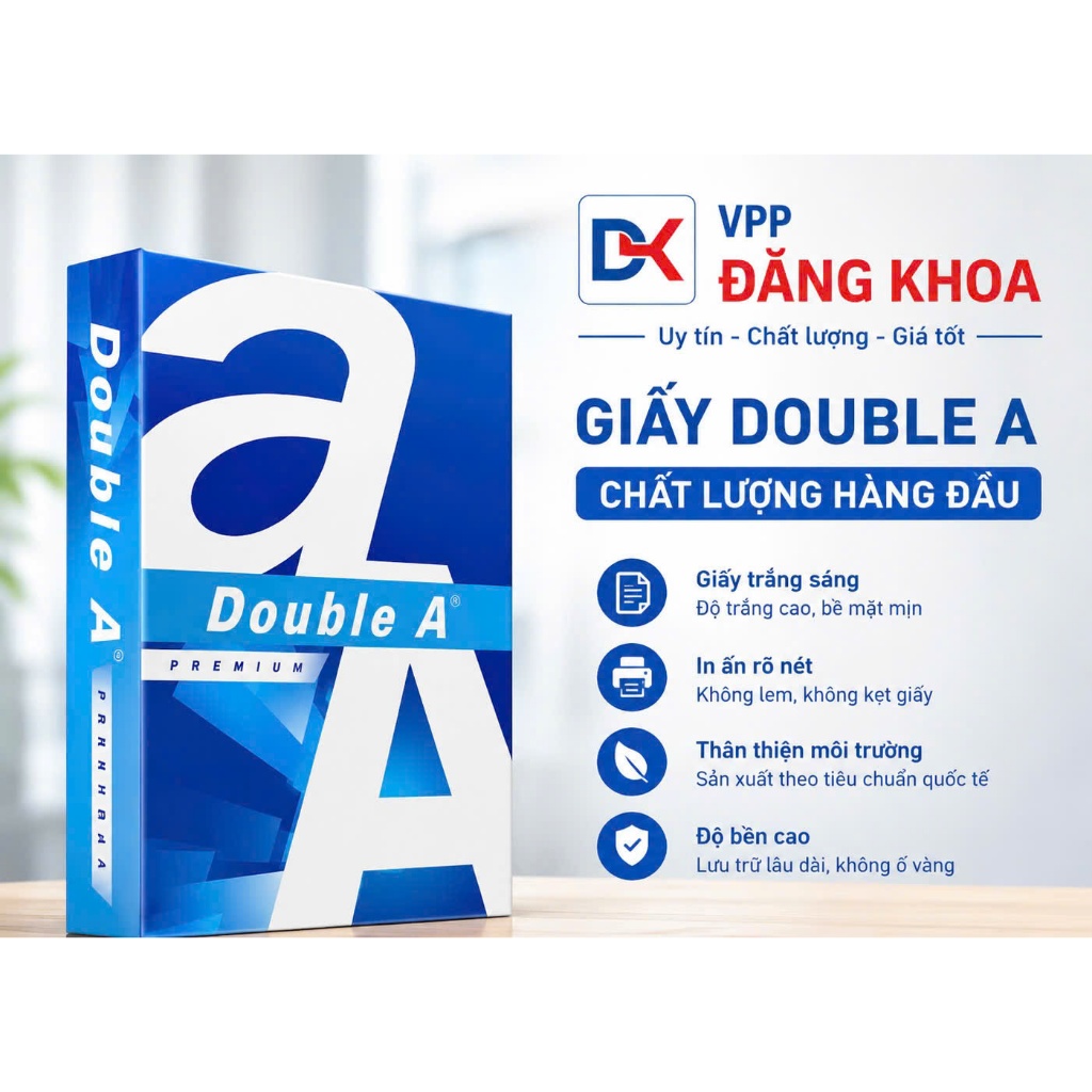 [HỎA TỐC] GIẤY DOUBLE A A4 70GSM, GIẤY IN A4 DOUBLE A