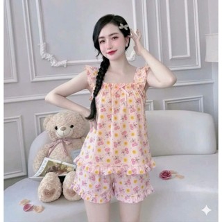 35kg -> 60kg, Đồ Bộ Đùi Nữ Mặc Nhà dễ thương, ảnh thật