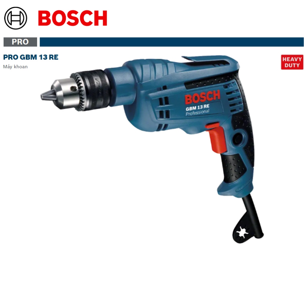 Máy khoan Bosch GBM 10RE 450W và GBM 13 RE 600W