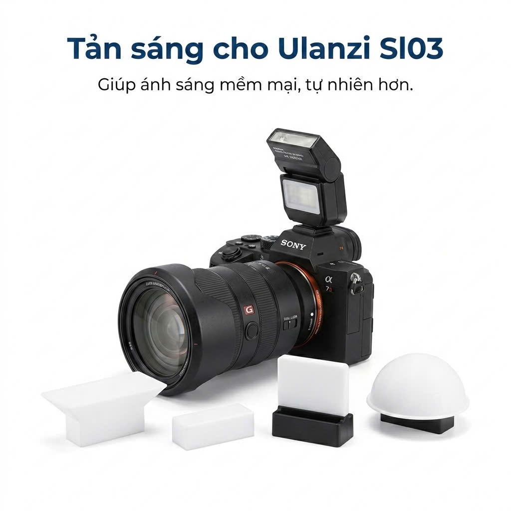 Tản sáng cho Flash Mini Sl03 - Diffusion for Ulanzi Sl03 - Product custom by NaytraDIY