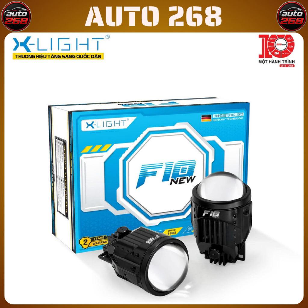 Đèn bi gầm XLIGHT F10 NEW 2025 - Bi gầm F10 quốc dân thế hệ thứ 2(giá 1 cặp)