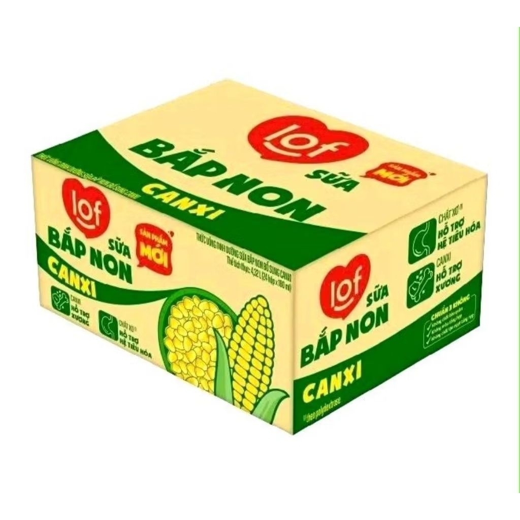 Thùng sữa bắp non 24 hộp 180ml