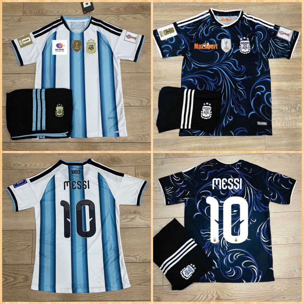 Bộ Quần Áo ĐTQG Argentina 2026, Áo Argentina Sân Khách 2026, Áo Messi World Cup 2026, Vải Thái Cao C