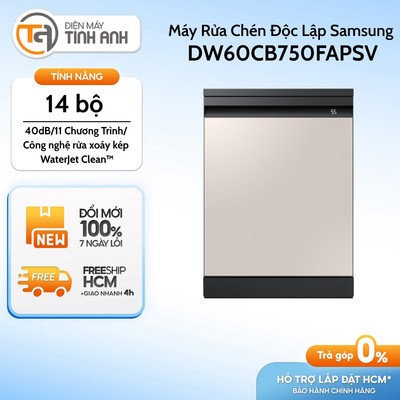 Máy Rửa Chén Độc Lập Samsung Bespoke DW60CB750FAPSV