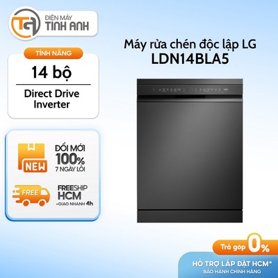 Máy Rửa Bát LG Quadwash™  LDN14BLA5 - Sấy Hé Cửa Tự Động [Giao Toàn Quốc]