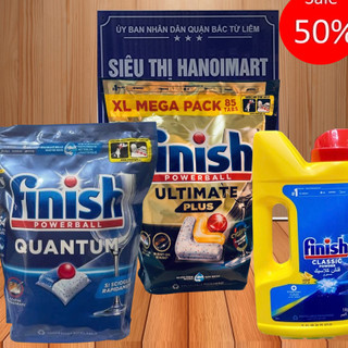 Viên rửa bát Finish quantum 64 viên - HANOIMART, viên finish quantum ultimate 85 tabs, quantum max 100 tabs