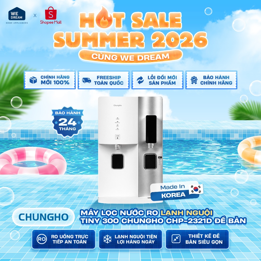 CHP-2321D - Máy lọc nước RO Lạnh Nguội TINY 300 Chungho CHP-2321D Để Bàn - Hàng Chính Hãng, Mới 100%