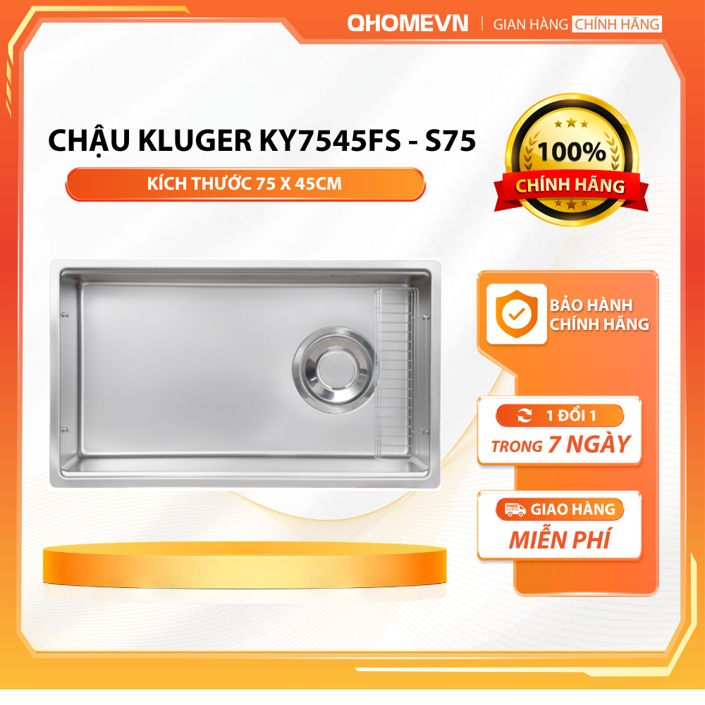Chậu rửa bát Kluger KY7545FS – S75 | Hàng chính hãng