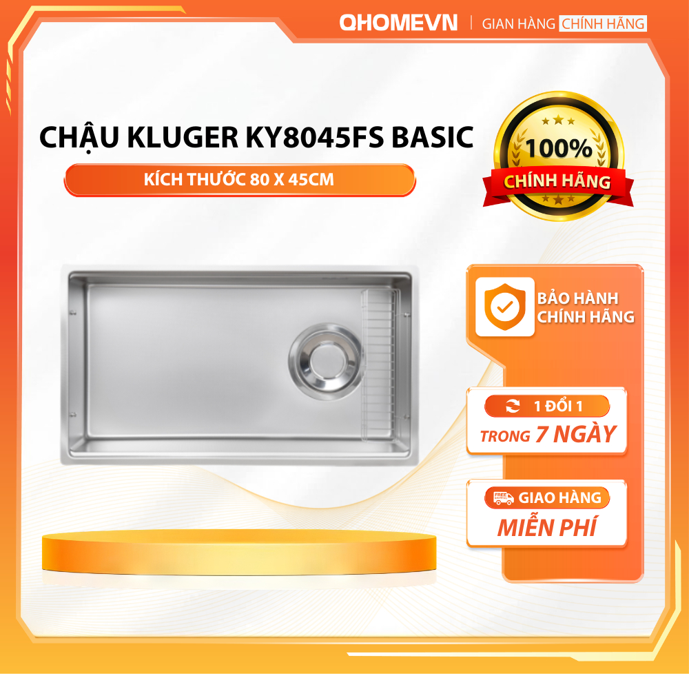 Chậu rửa bát Kluger KY8045FS – S80 | Hàng chính hãng