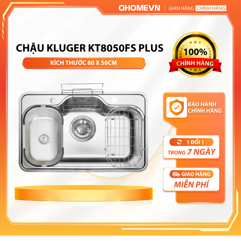 Chậu rửa bát Kluger KT8050FS – S80 Plus | Hàng chính hãng