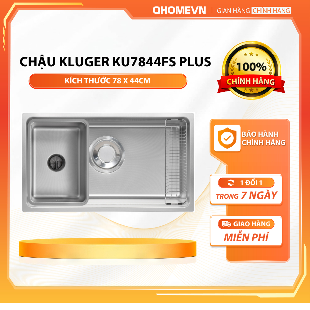Chậu rửa bát Kluger KU7844FS Plus | Hàng chính hãng