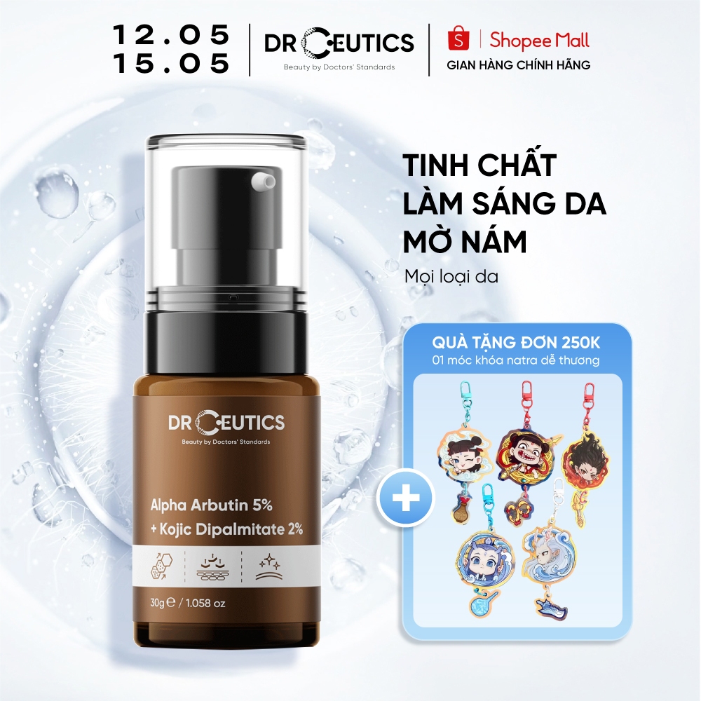 DrCeutics Tinh Chất Alpha Arbutin Làm Sáng Da Mờ Nám Alpha Arbutin 5% Và Kojic Dipalmitate 2%