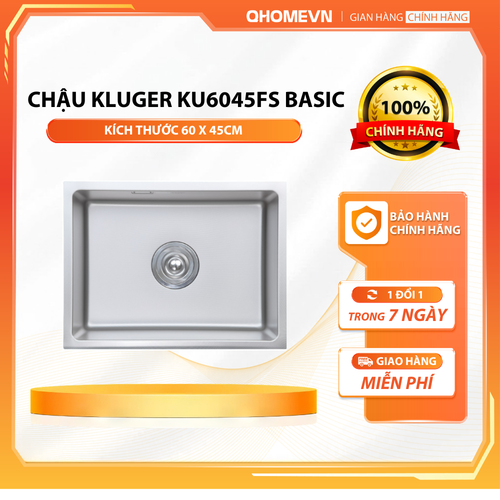 Chậu rửa bát Kluger KU6045FS Basic | Hàng chính hãng